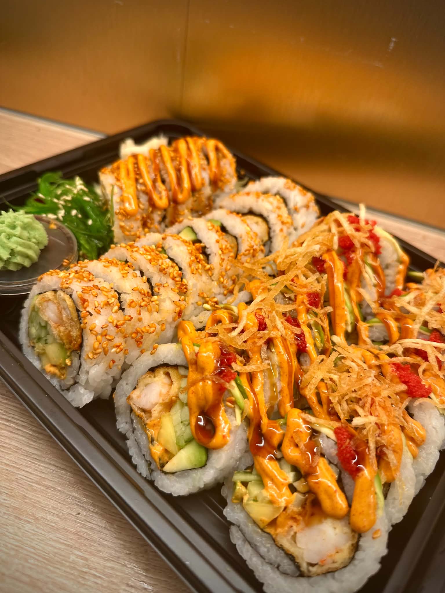 Dragon Roll Tempura, California Roll Tempura
